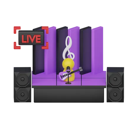 Live Performance  3D Icon