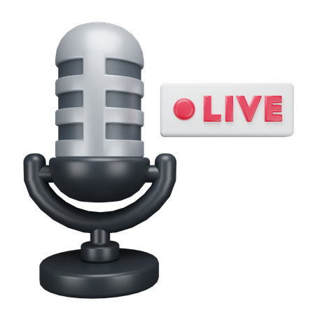 Live Podcast  3D Icon