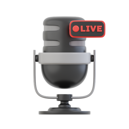 Live Podcast  3D Icon