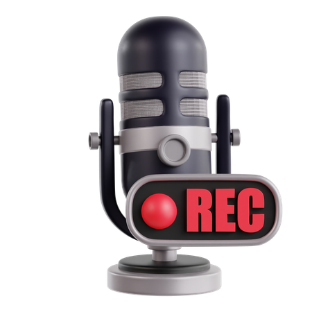 Live Podcast  3D Icon