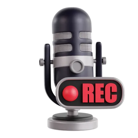 Live Podcast  3D Icon