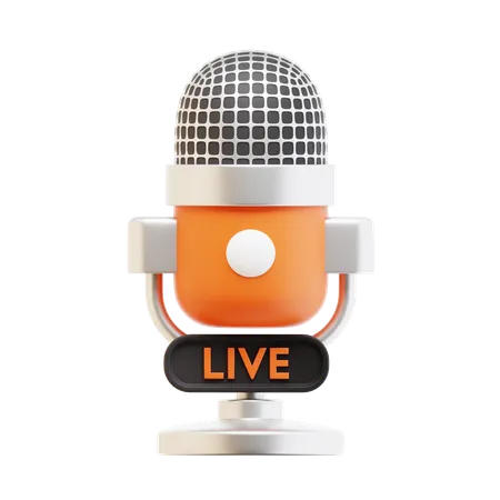 Live Podcast  3D Icon