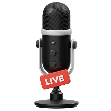 Live Podcast  3D Icon