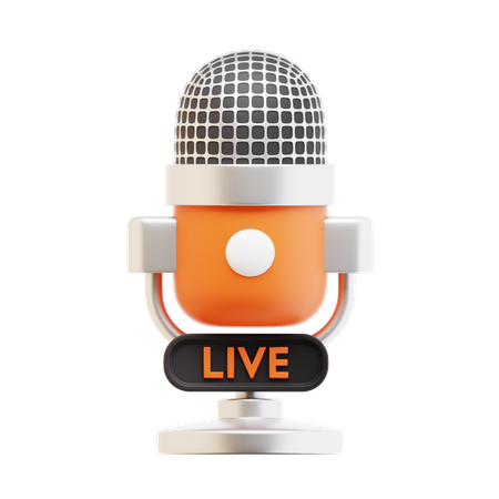 Live Podcast  3D Icon
