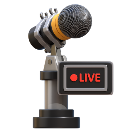 Live Podcast  3D Icon