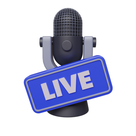 Live Podcast 3D Icon