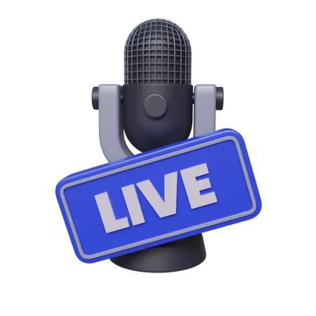 Live Podcast 3D Icon