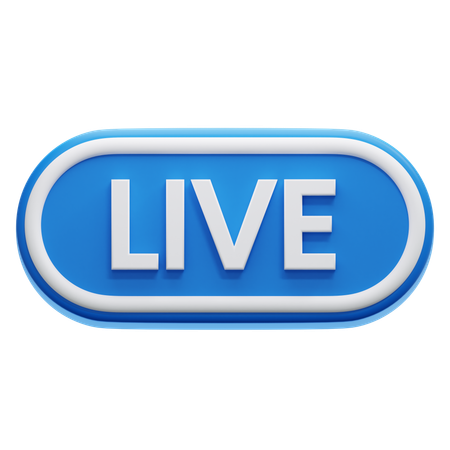 Live-Schaltfläche  3D Icon