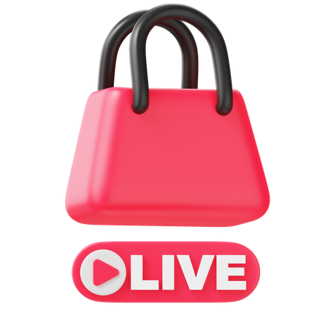 Live Shopping  3D Icon