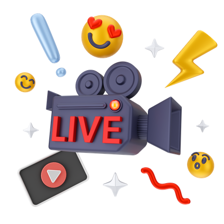 Live-Social-Media-Marketing  3D Icon