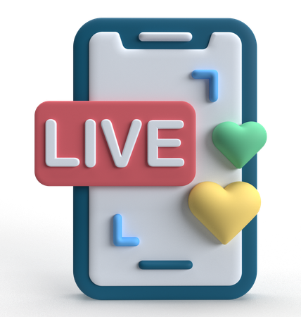 Liveübertragung  3D Icon