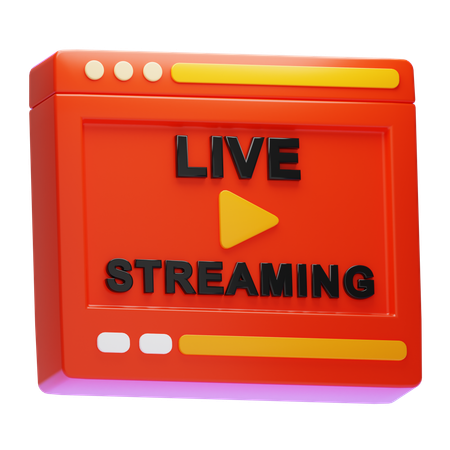 Liveübertragung  3D Icon