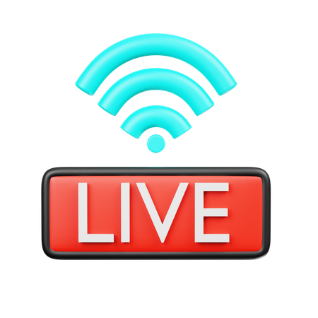 Liveübertragung  3D Icon