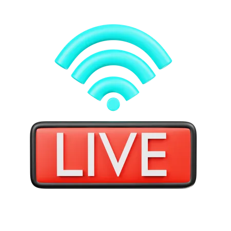 Liveübertragung  3D Icon