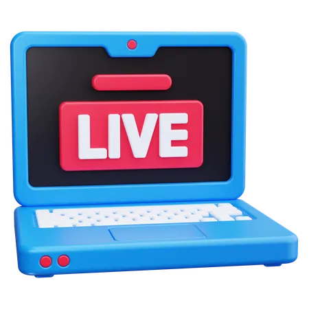 Live Stream  3D Icon