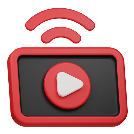 Live Stream Channel  3D Icon