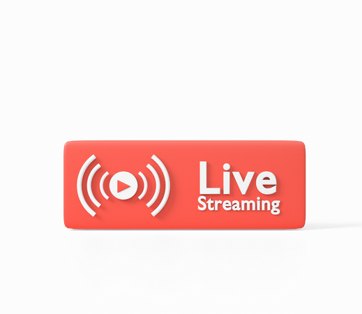 Live Streamig 3D Icon