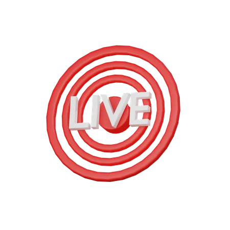 Live Streaming Logo 16 3 D Icon 3D Icon