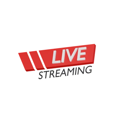Live Streaming Logo 18 3 D Icon 3D Icon