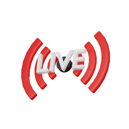 Live Streaming Logo 14 3 D Icon 3D Icon