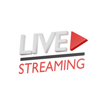 Live Streaming  3D Icon