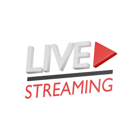 Live Streaming Logo 22 3 D Icon 3D Icon