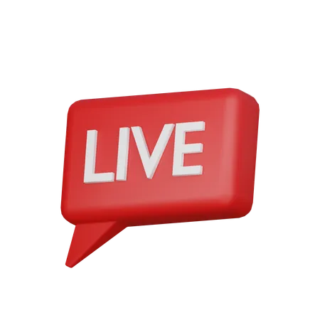 Live Streaming Logo 21 3 D Icon 3D Icon