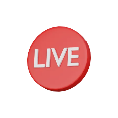 Live Streaming Logo 12 3 D Icon 3D Icon