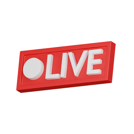 Live Streaming Logo 01 3 D Icon 3D Icon