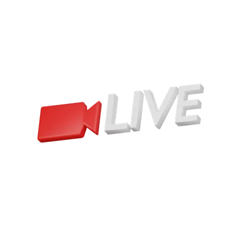 Live Streaming Logo 11 3 D Icon 3D Icon