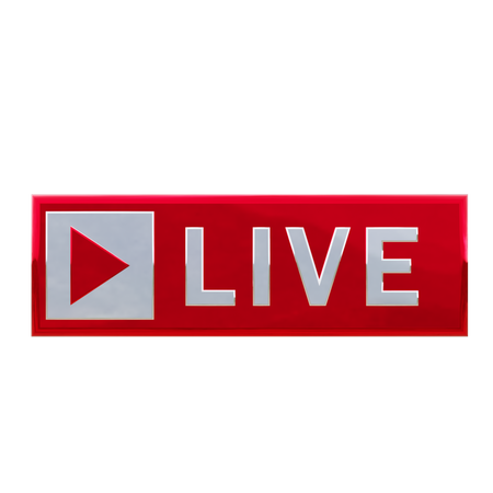 Live streaming  3D Icon