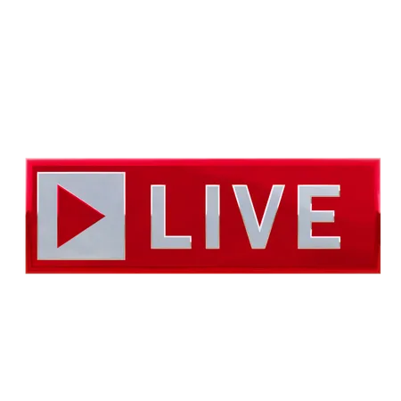 Live streaming  3D Icon