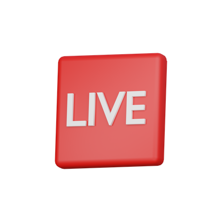 Live Streaming  3D Icon