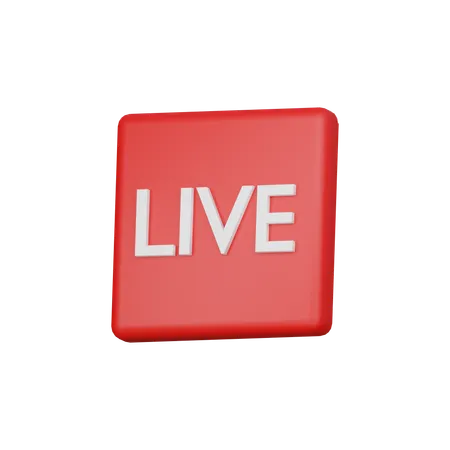 Live Streaming  3D Icon