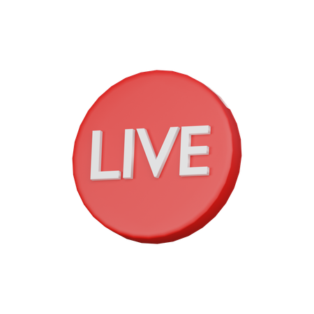 Live Streaming  3D Icon