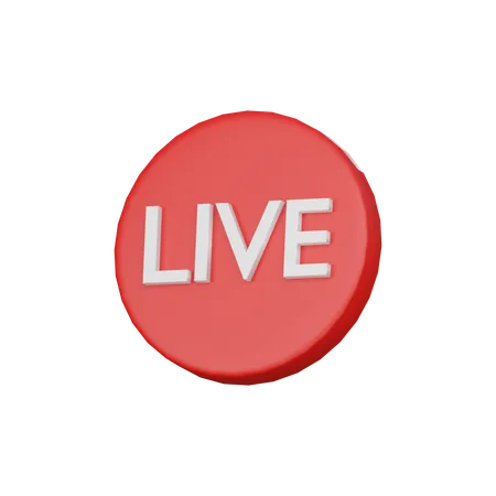 Live Streaming  3D Icon