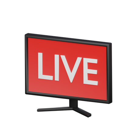 Live Streaming  3D Icon