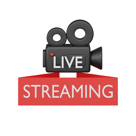 Live Streaming  3D Icon