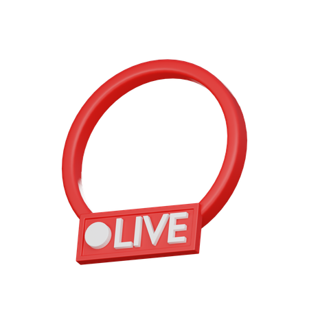 Live Streaming  3D Icon