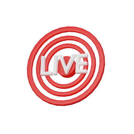 Live Streaming  3D Icon