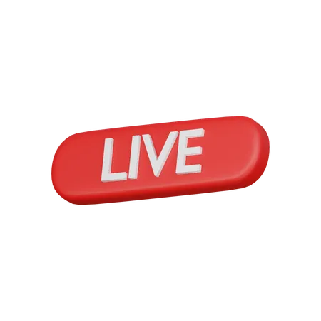 Live Streaming  3D Icon