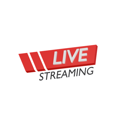 Live Streaming  3D Icon