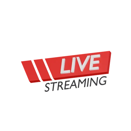 Live Streaming  3D Icon