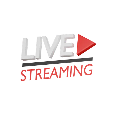 Live Streaming  3D Icon