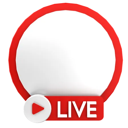 Live Streaming  3D Icon