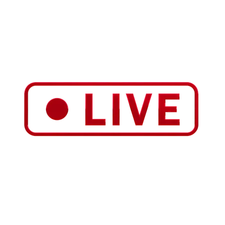 Live streaming  3D Icon