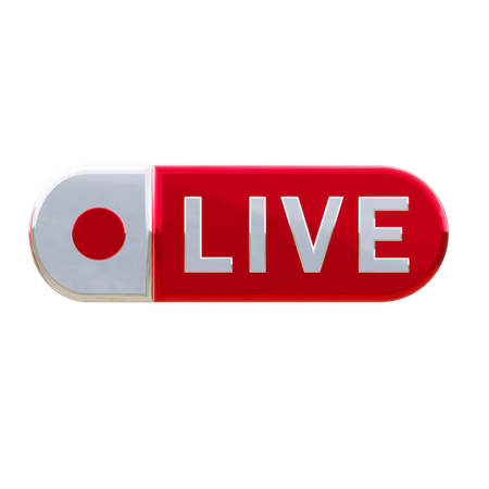 Live streaming  3D Icon