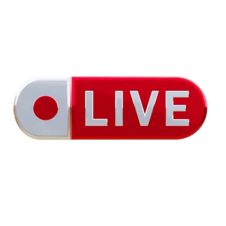 Live streaming  3D Icon