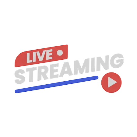 Live Streaming  3D Icon