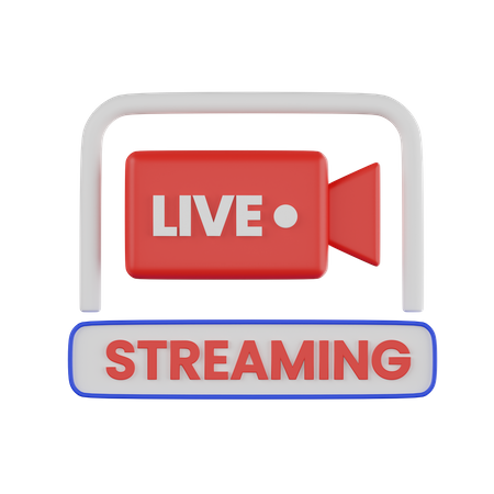 Live Streaming  3D Icon